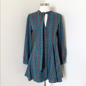 Zara Checked Mini Dress